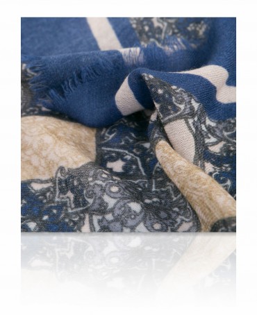 Палантин Унисекс W70.TW4-SK114/BLUE